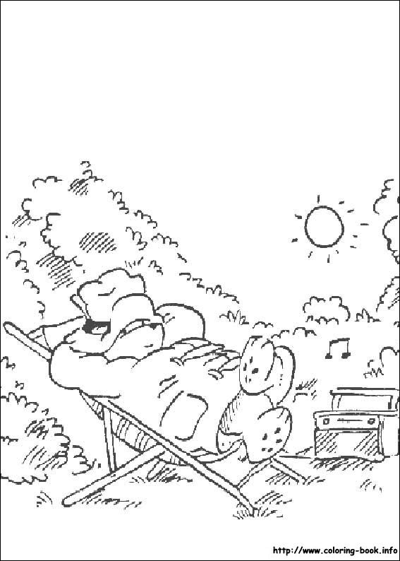 Paddington Bear coloring picture