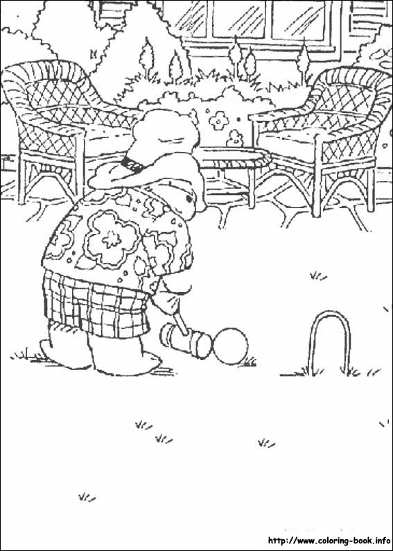 Paddington Bear coloring picture