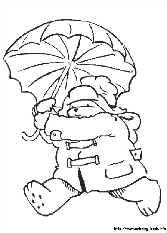 Paddington Bear coloring picture