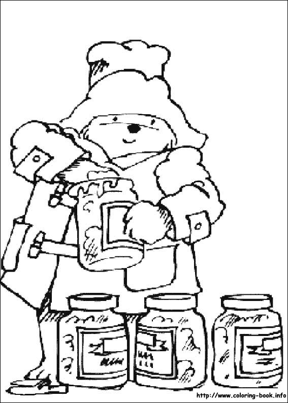 Paddington Bear coloring picture