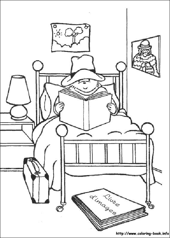 Paddington Bear coloring picture