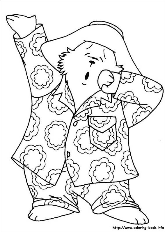 Paddington Bear coloring picture