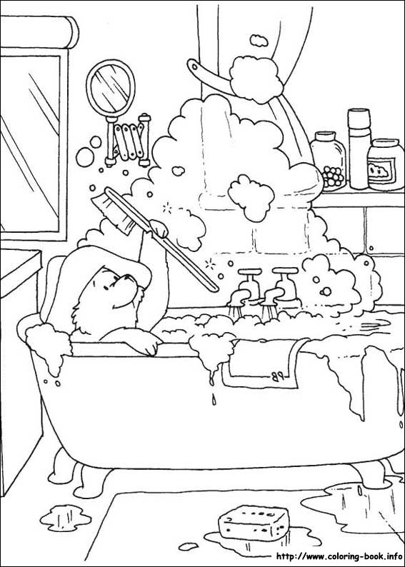 Paddington Bear coloring picture