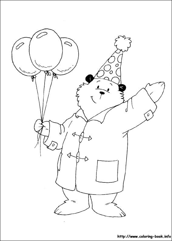 Paddington Bear coloring picture