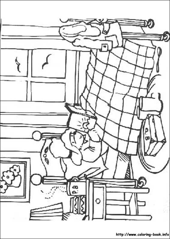 Paddington Bear coloring picture