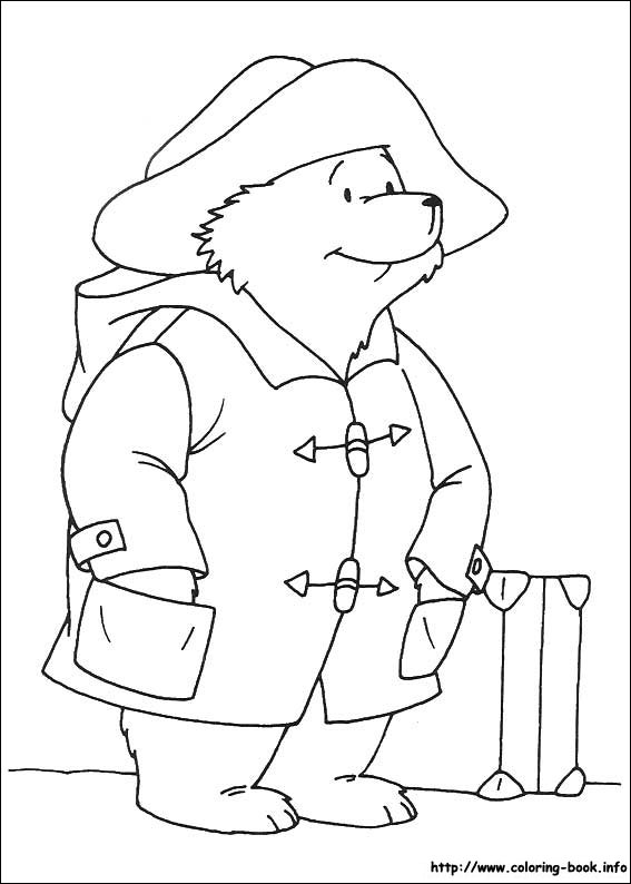 Paddington Bear coloring picture