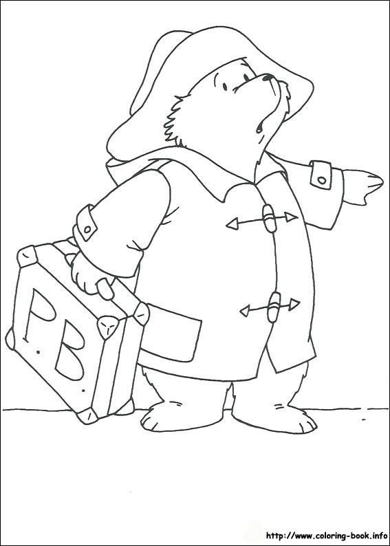 Paddington Bear coloring picture