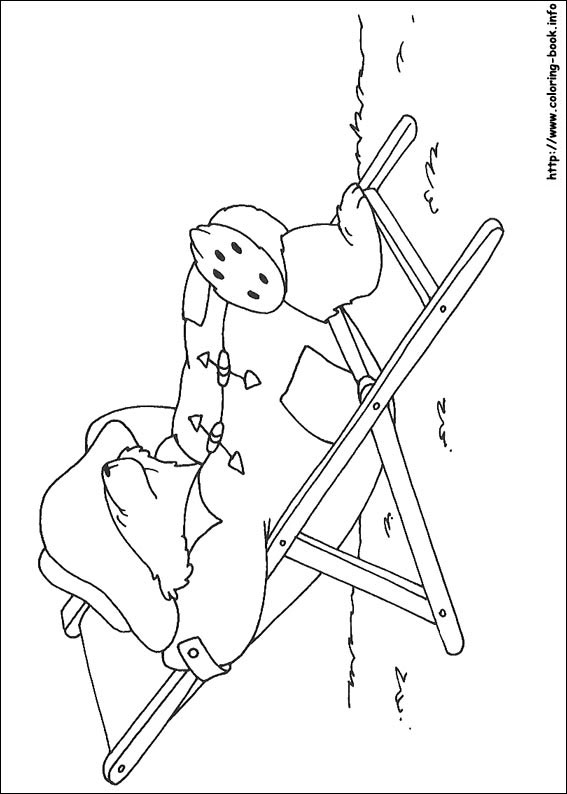 Paddington Bear coloring picture