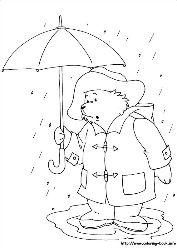 Paddington Bear coloring picture