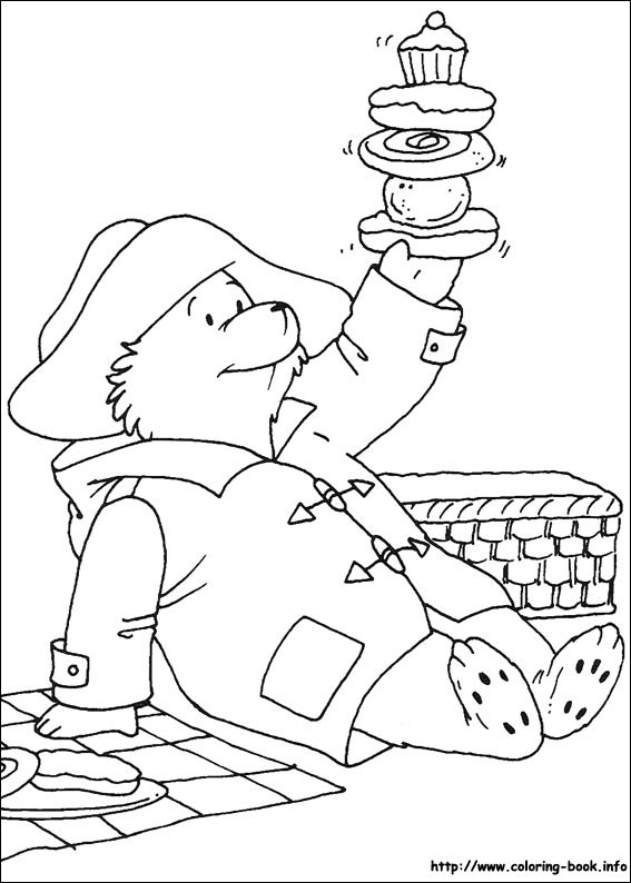 Paddington Bear coloring picture