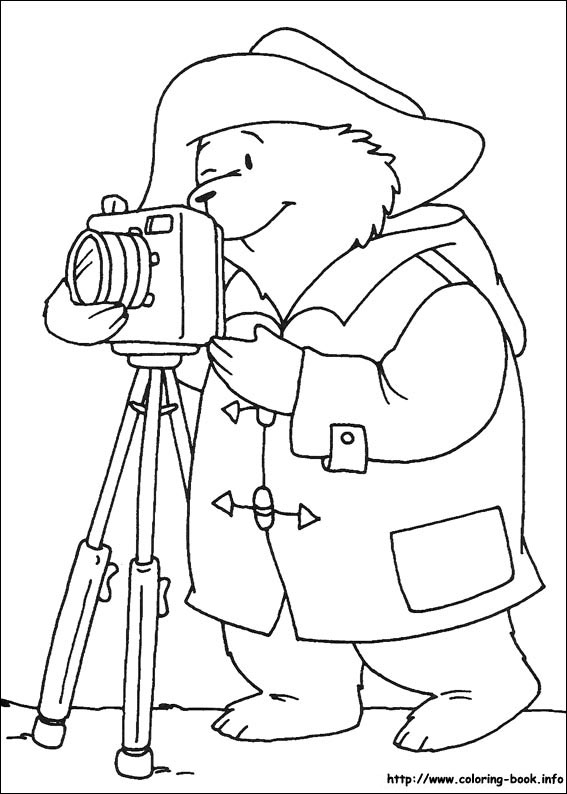 Paddington Bear coloring picture