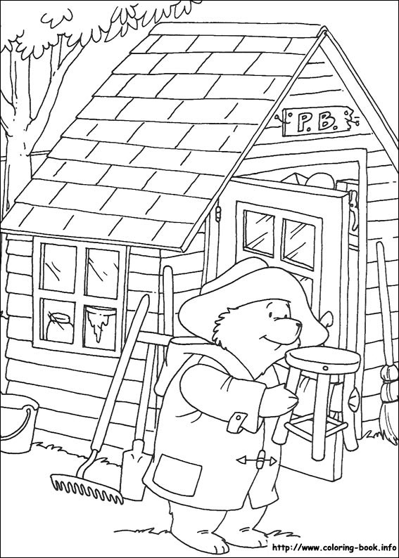 Paddington Bear coloring picture
