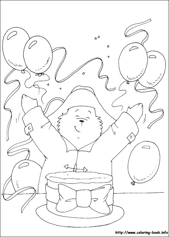 Paddington Bear coloring picture