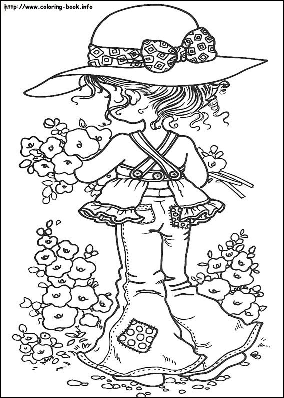 Sarah Kay coloring picture