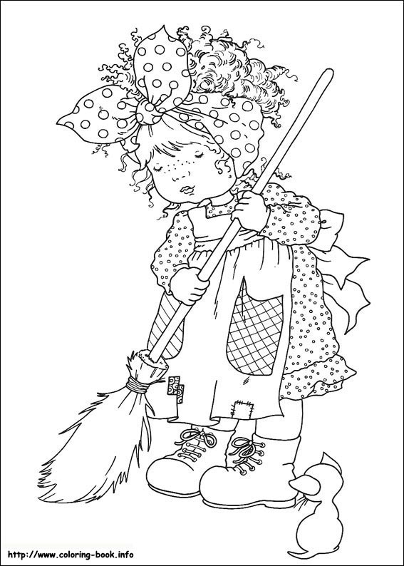 Sarah Kay coloring picture