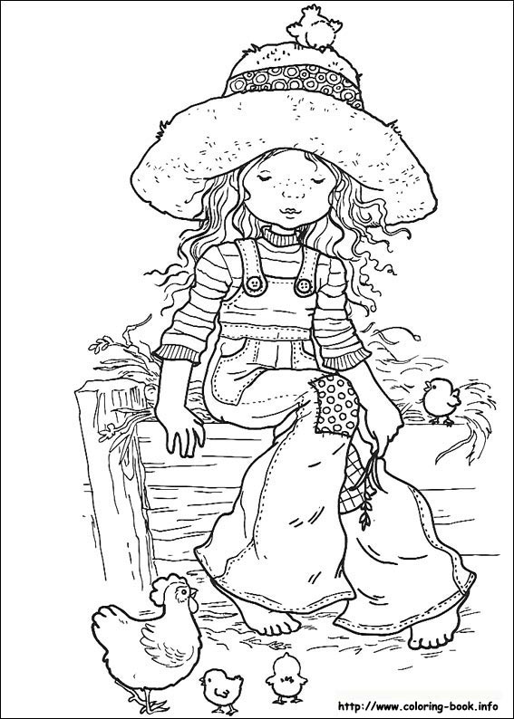 Sarah Kay coloring picture