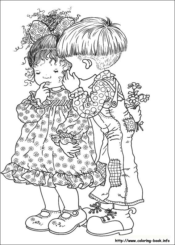 Sarah Kay coloring picture