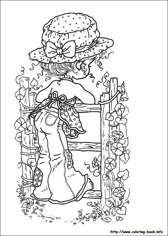 Sarah Kay coloring picture
