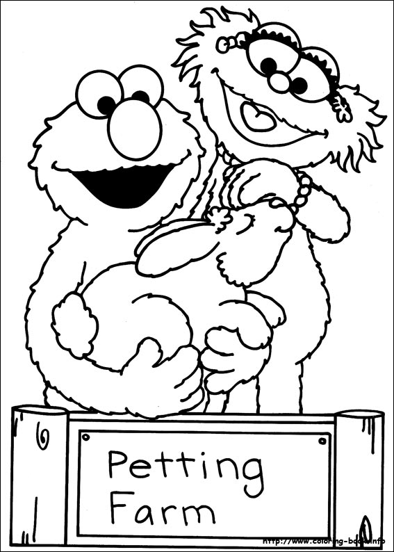 Sesame Street coloring picture