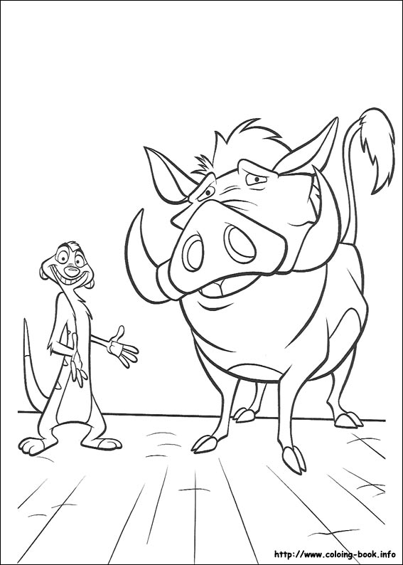 The Lion King coloring picture