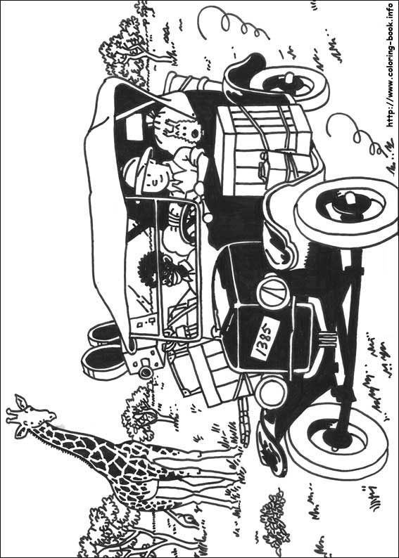 Tintin coloring picture