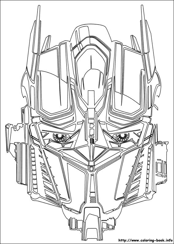 Transformers coloring picture