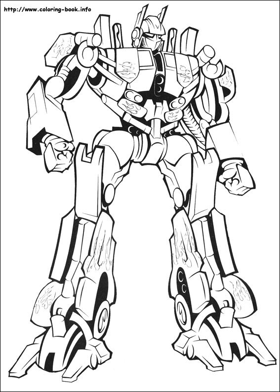 Transformers coloring picture