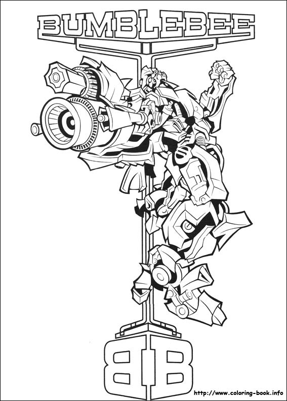 Transformers coloring picture