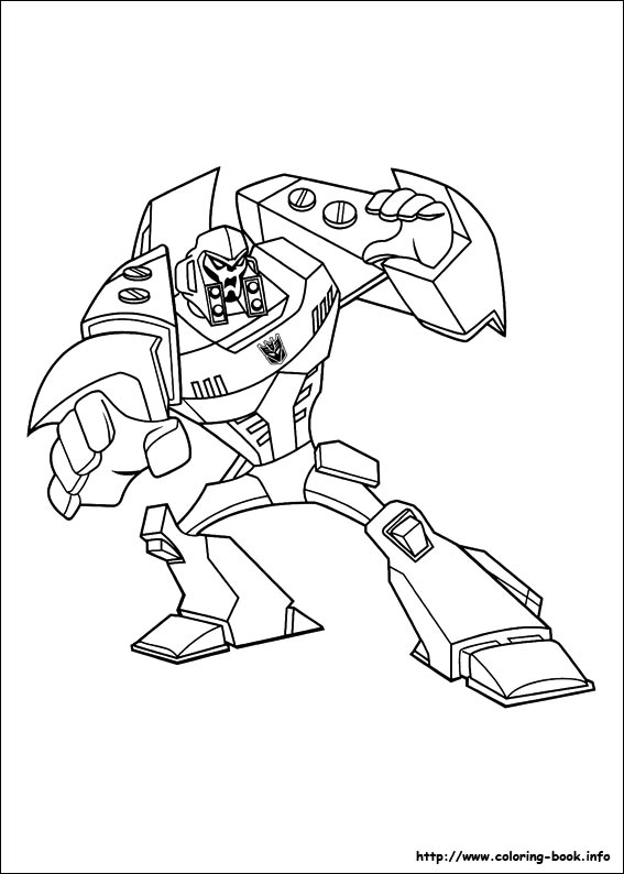 Transformers coloring picture
