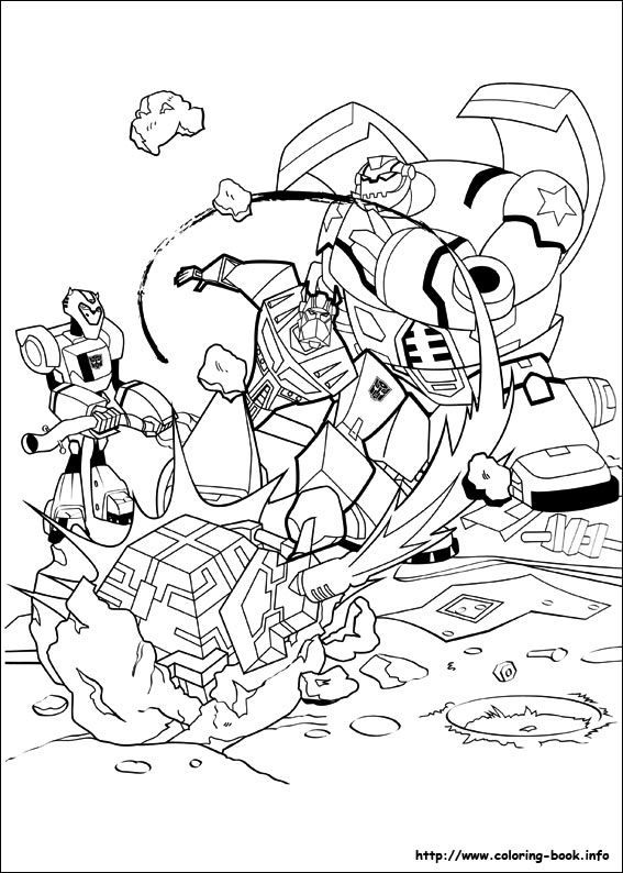 Transformers coloring picture
