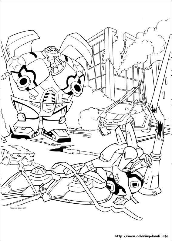 Transformers coloring picture