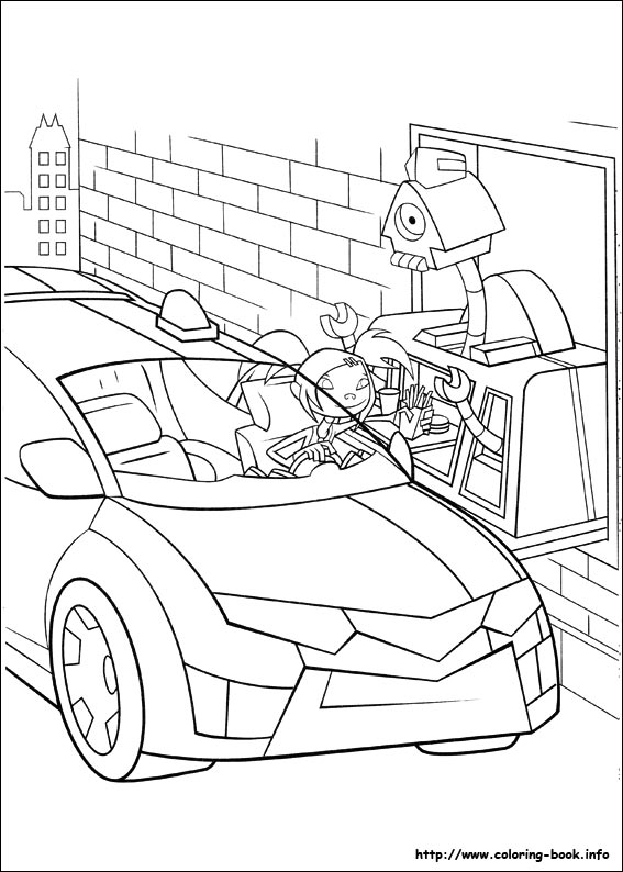 Transformers coloring picture