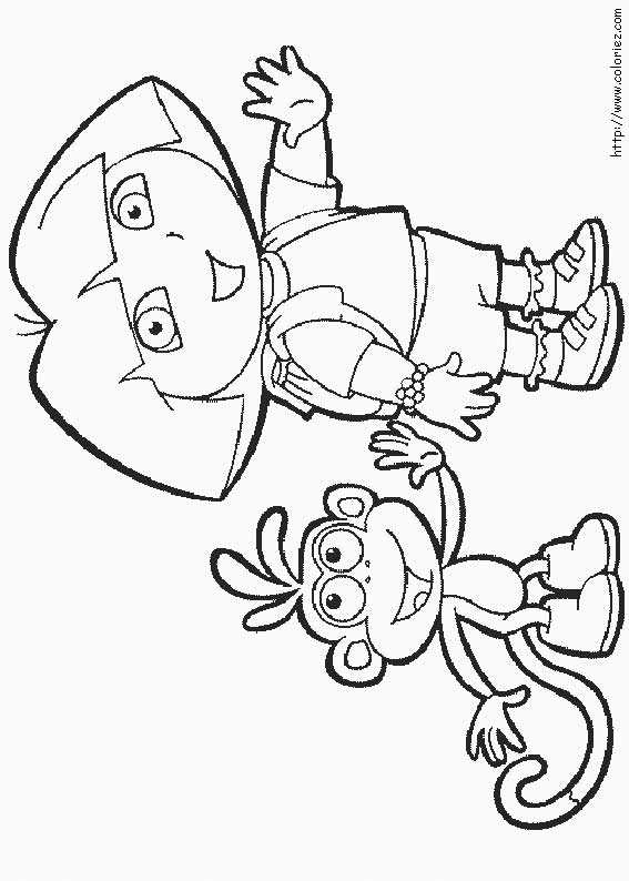 Dora the Explorer coloring picture