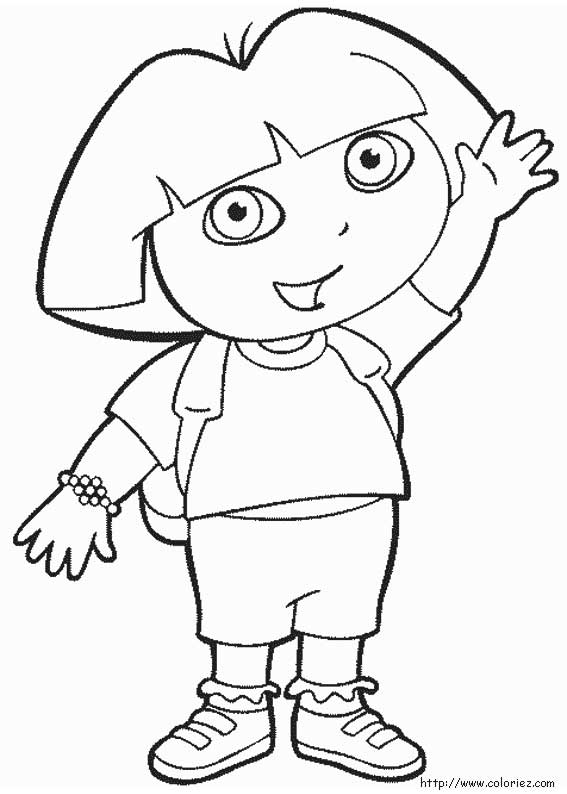 Dora the Explorer coloring picture