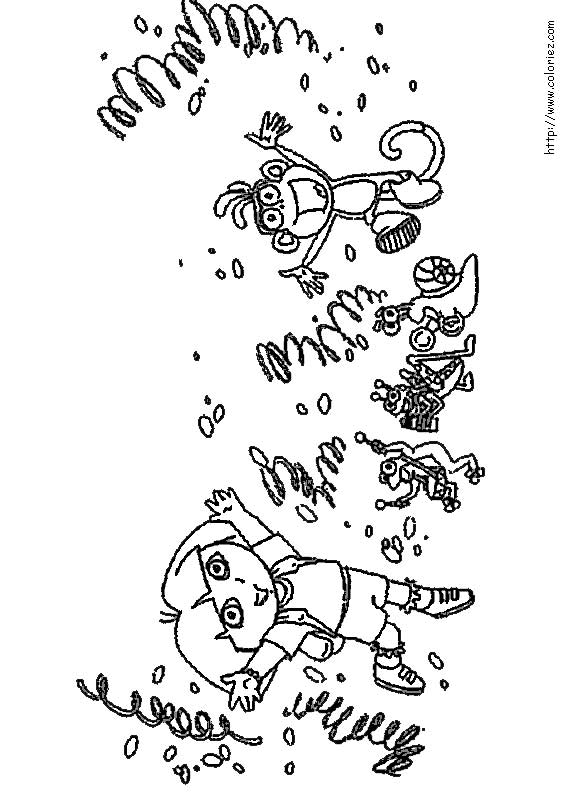Dora the Explorer coloring picture