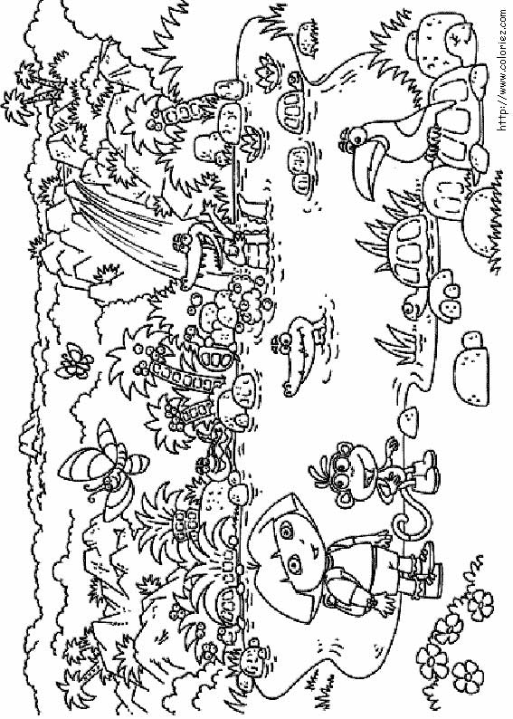 Dora the Explorer coloring picture