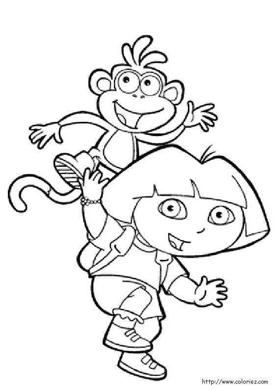 Dora the Explorer coloring picture