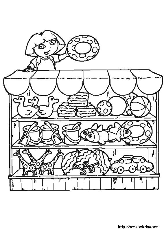 Dora the Explorer coloring picture