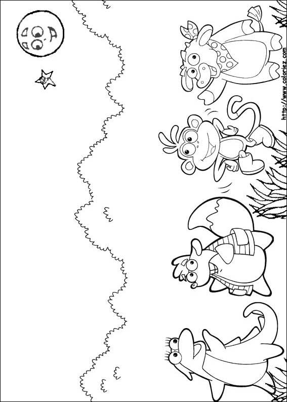 Dora the Explorer coloring picture
