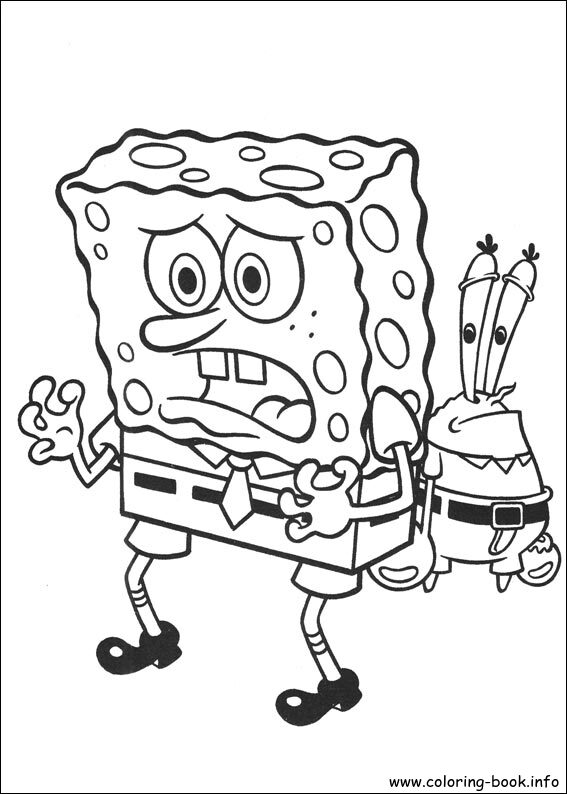 SpongeBob SquarePants coloring picture