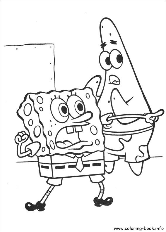 SpongeBob SquarePants coloring picture