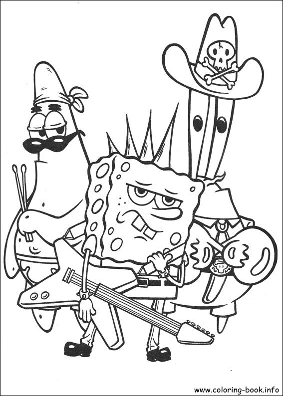 SpongeBob SquarePants coloring picture