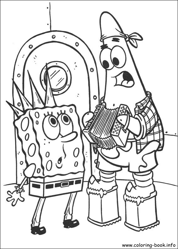 SpongeBob SquarePants coloring picture