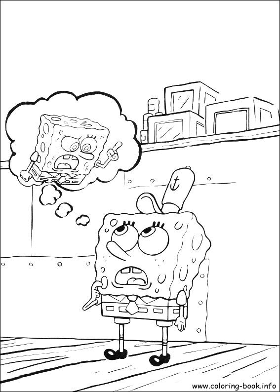 SpongeBob SquarePants coloring picture