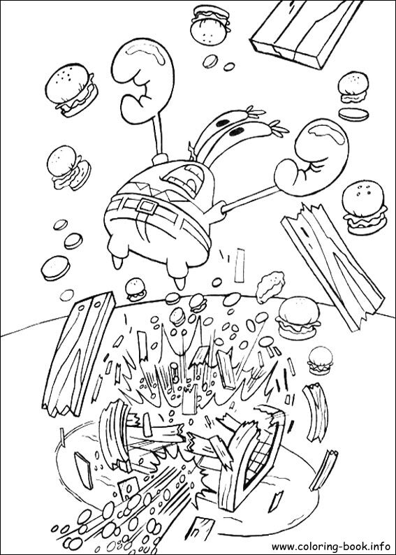 SpongeBob SquarePants coloring picture