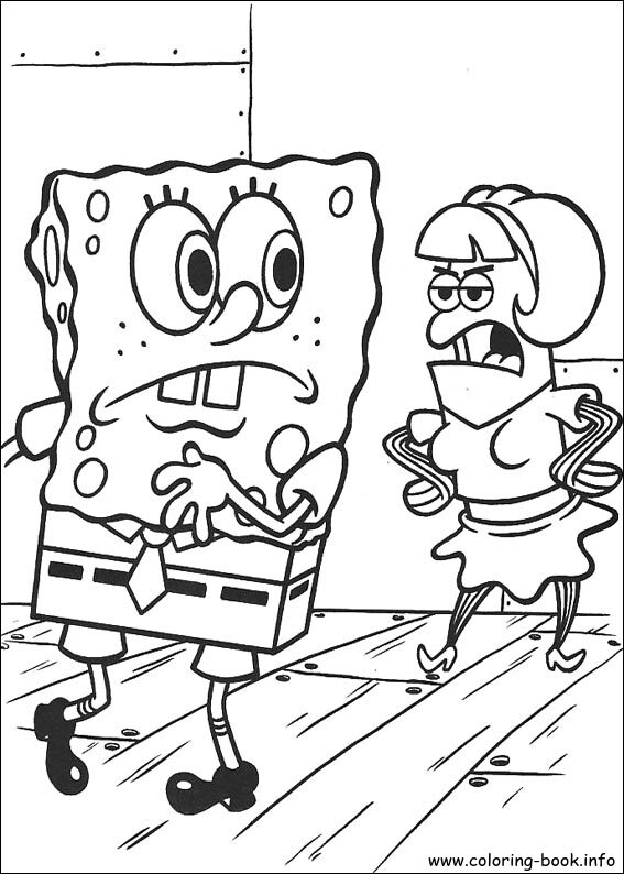 SpongeBob SquarePants coloring picture