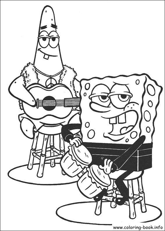 SpongeBob SquarePants coloring picture