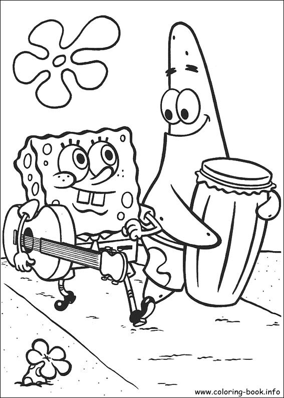SpongeBob SquarePants coloring picture