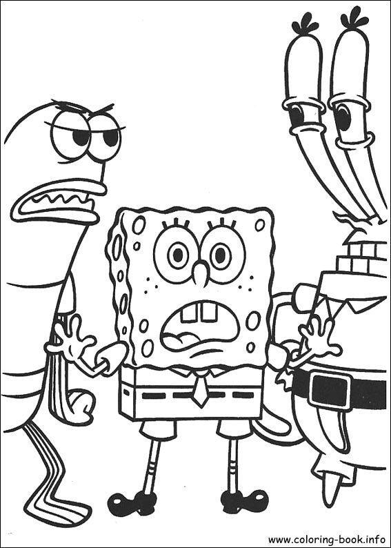 SpongeBob SquarePants coloring picture