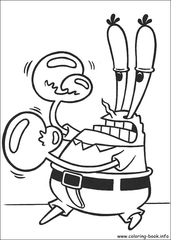 SpongeBob SquarePants coloring picture